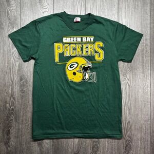 Vintage Green Bay Packers Shirt Mens XL Garan Single Stitch NFL Football Green